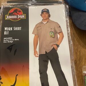 Jurassic Park Crew Shirt - Tan